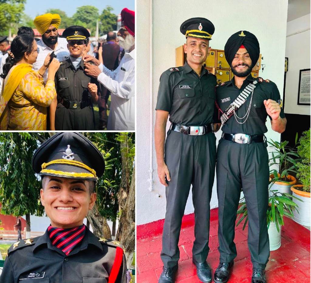 ਪੰਜਾਬ ਦਾ ਮਾਣ ਆਰਮਡ ਫੋਰਸਿਜ਼ ਪ੍ਰੈਪਰੇਟਰੀ ਇੰਸਟੀਚਿਊਟਜ਼ ਦੇ ਚਾਰ ਕੈਡਿਟ ਭਾਰਤੀ ਫੌਜ ਵਿੱਚ ਲੈਫਟੀਨੈਂਟ ਬਣੇ